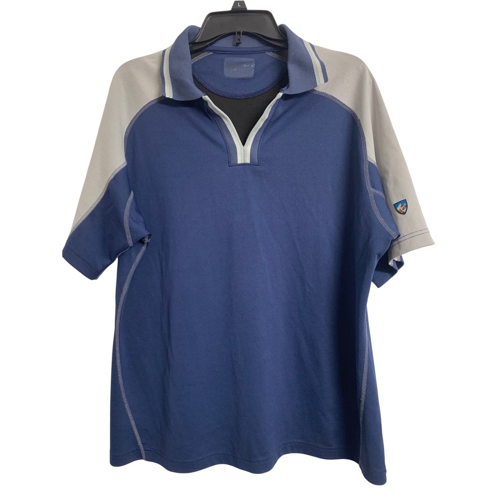 Kuhl‎  Hiking  Gorpcore Polo Shirt Short Sleeve Outdoor Performance Large